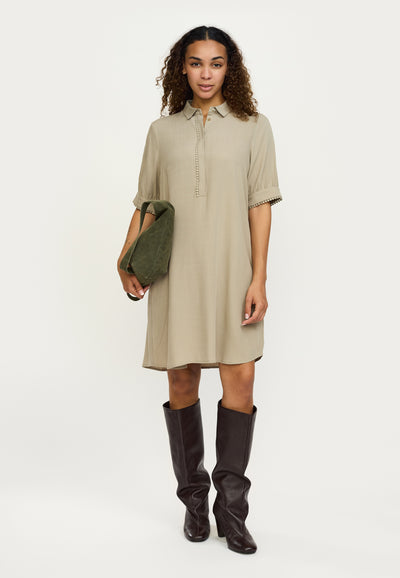 Soft Rebels SREbba Mayson Dress Dresses & jumpsuits 884 Greige