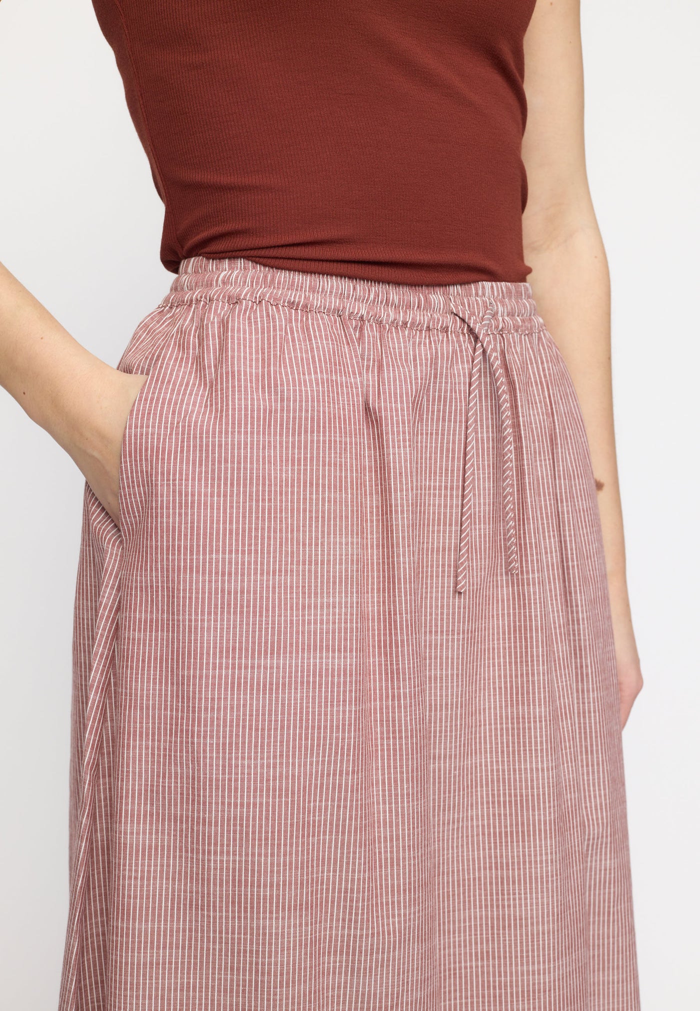Soft Rebels SREbbi Midi Skirt Skirts & shorts 870 Brandy Brown