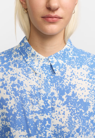 Soft Rebels SREleanor Freedom SS Printed Shirt Shirts & Blouse 302 Microscope Print Ultramarine