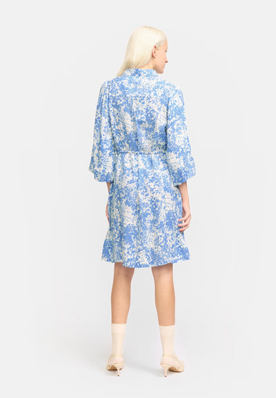 Soft Rebels SREleanor Printed Dress Dresses & jumpsuits 302 Microscope Print Ultramarine