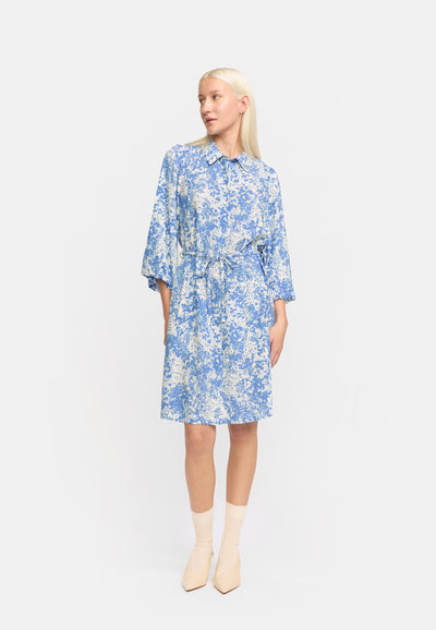 Soft Rebels SREleanor Printed Dress Dresses & jumpsuits 302 Microscope Print Ultramarine