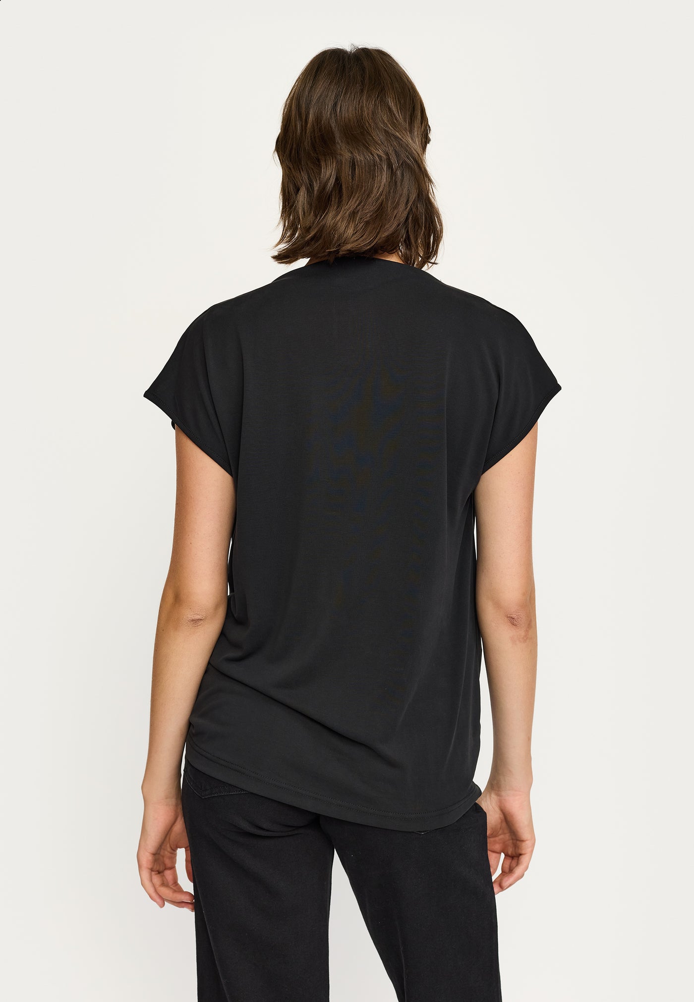 Soft Rebels SRElla Draped Top Tops & t-shirts 001 Black