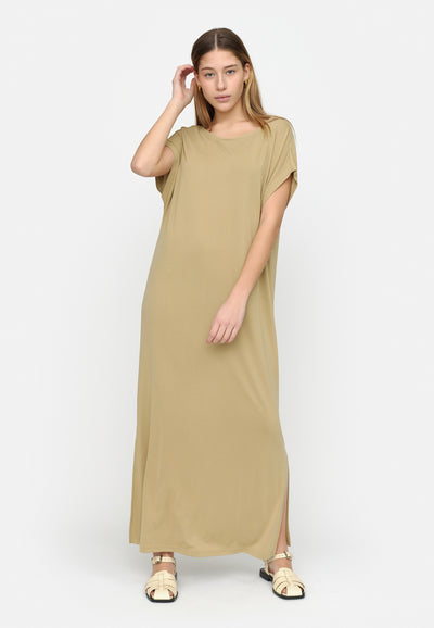 Soft Rebels SRElla Midi Dress Dresses & jumpsuits 707 Olive Gray