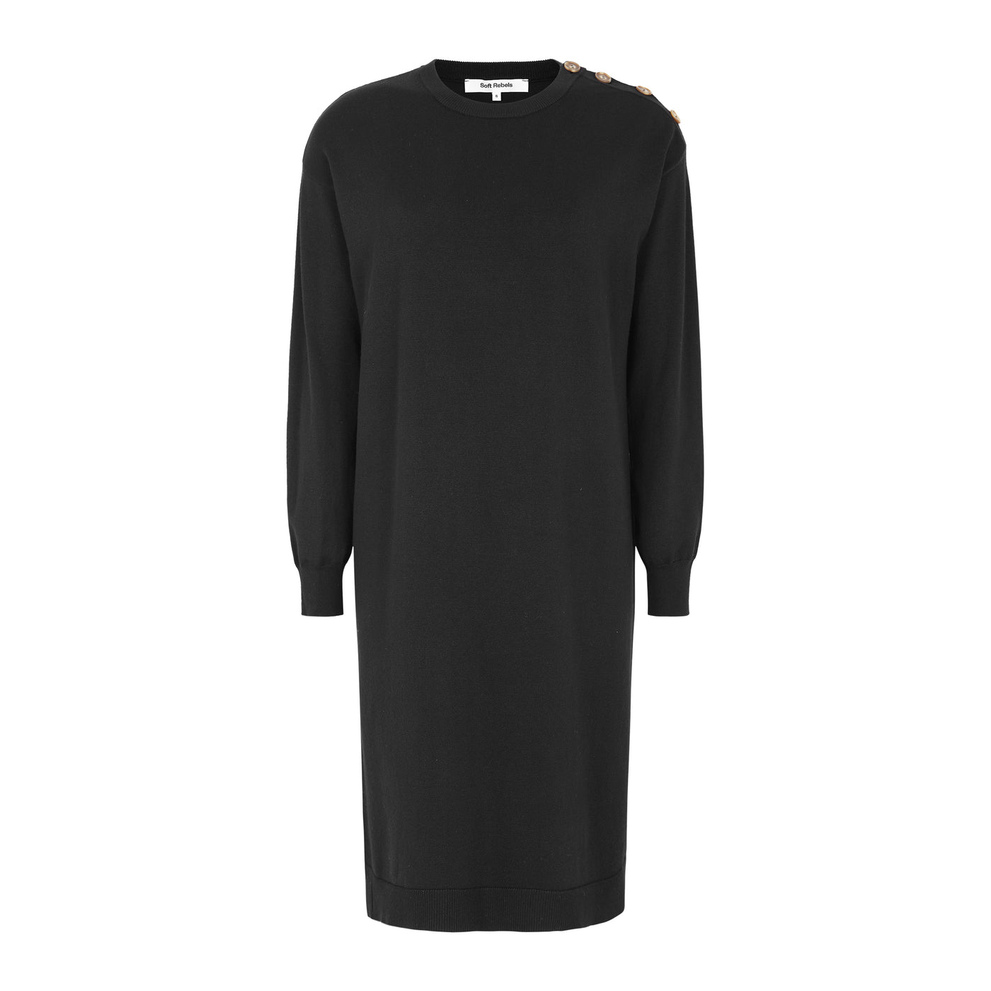 Soft Rebels SREpira Dress Knit Dresses & jumpsuits 001 Black