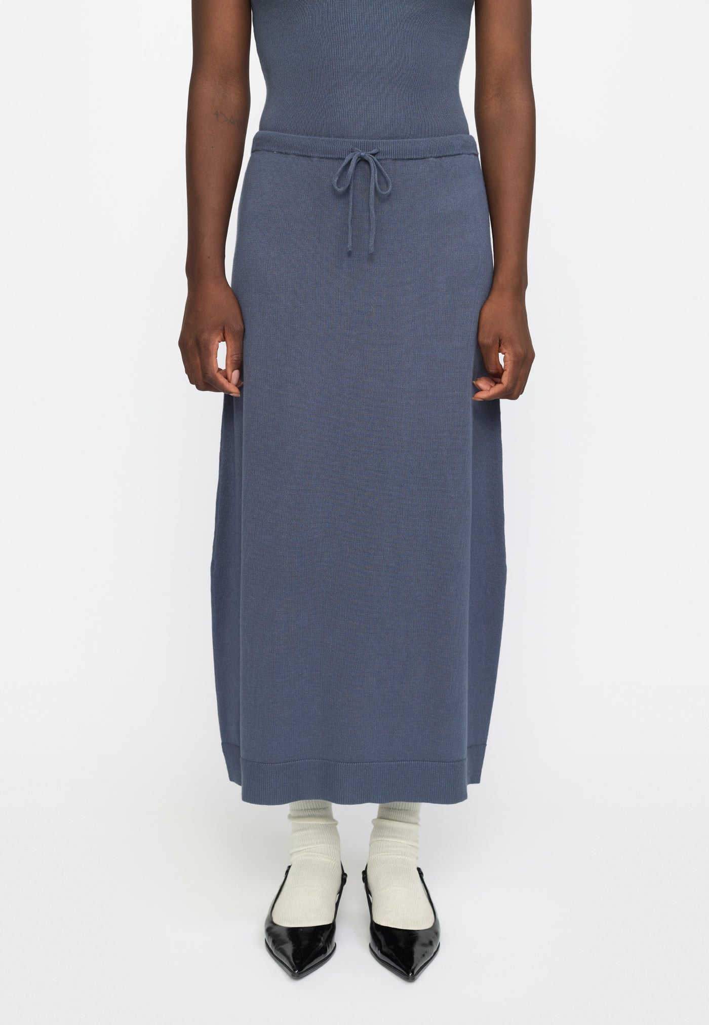 Soft Rebels SREpira Midi Skirt Knit Skirts & shorts 271 Ombre Blue