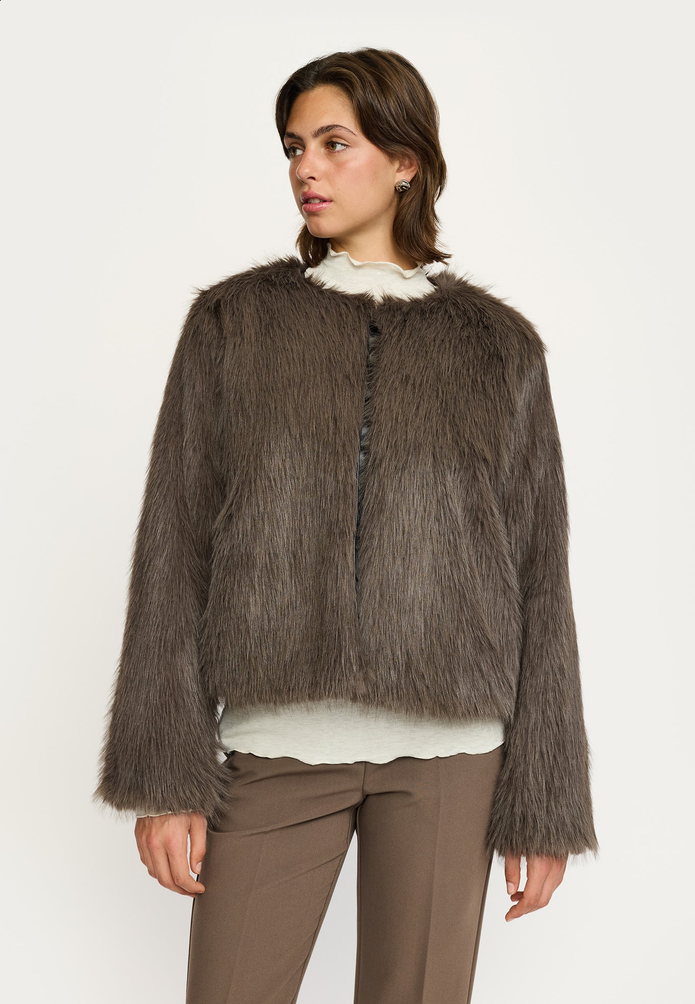 Soft Rebels SREstelle Faux Fur Jacket Jacket 024 Falcon