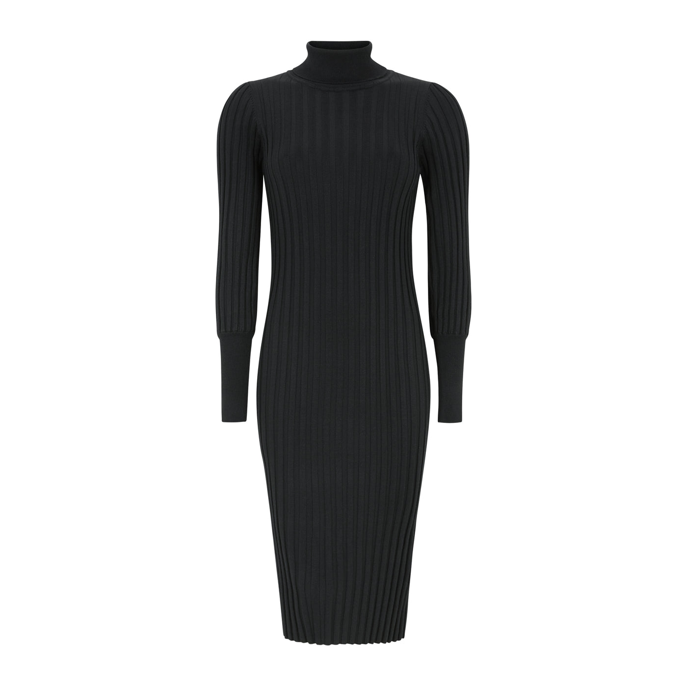 Soft Rebels SRFelina Rollneck Dress Knit Dresses & jumpsuits 001 Black