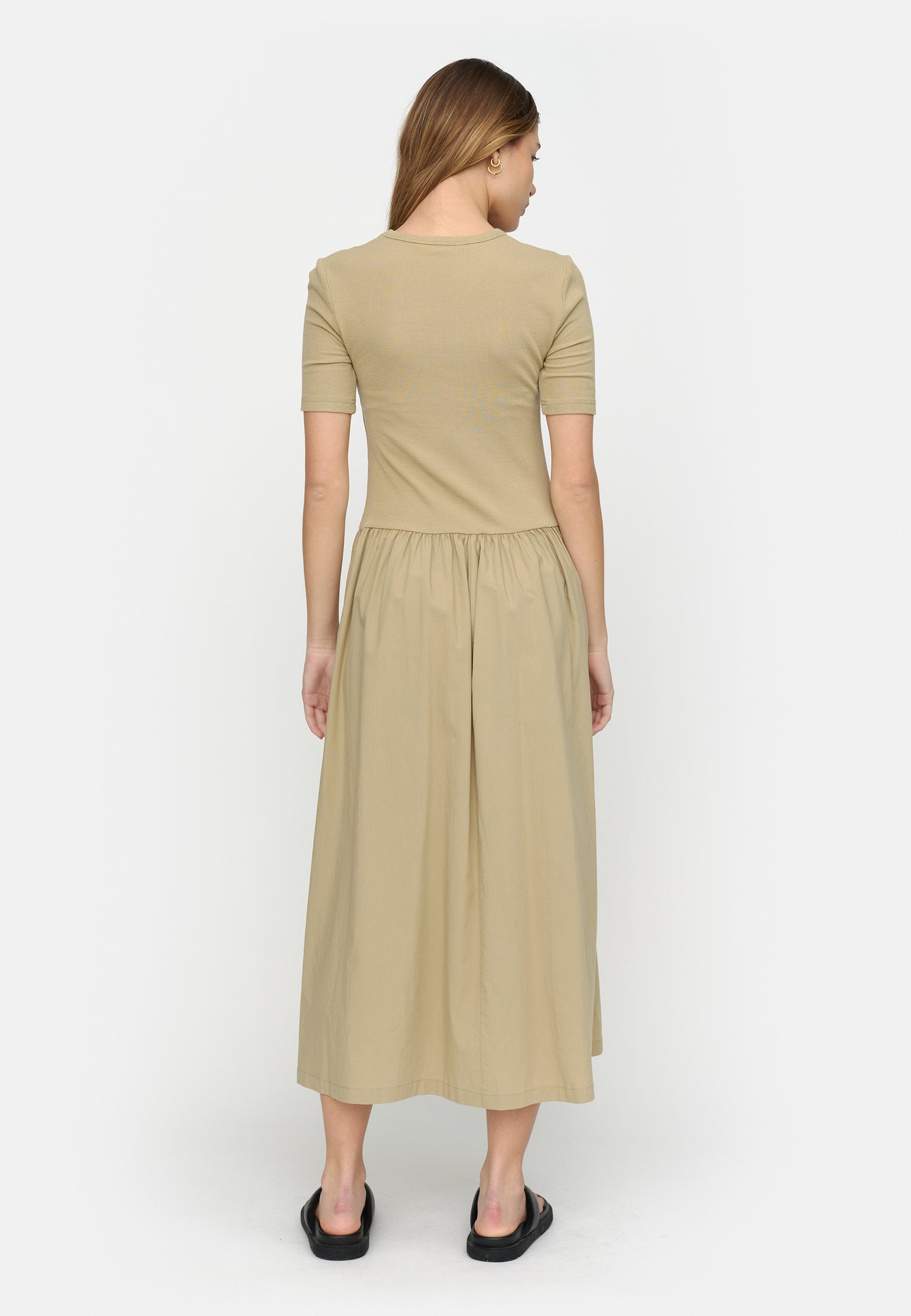 Soft Rebels   SRFenja Midi Dress Dresses & jumpsuits 707 Olive Gray