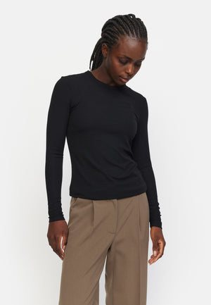 Soft Rebels SRFenja O-neck Top Tops & t-shirts 001 Black