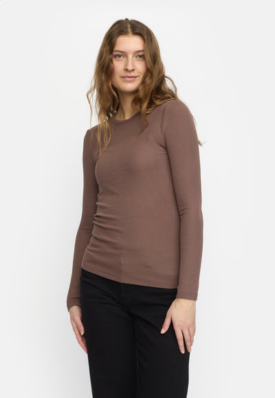 Soft Rebels SRFenja O-neck Top Tops & t-shirts 153 Coffee quartz