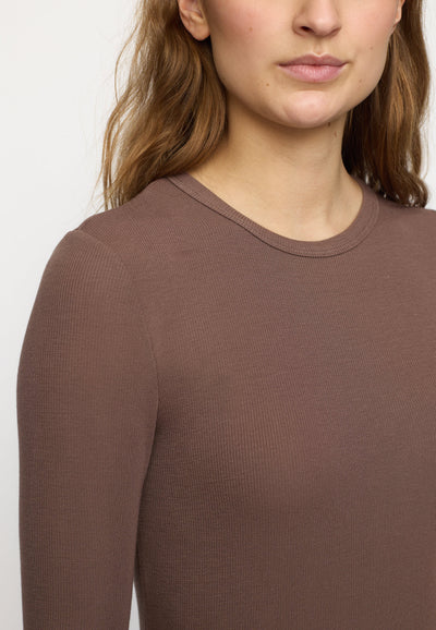 Soft Rebels SRFenja O-neck Top Tops & t-shirts 153 Coffee quartz