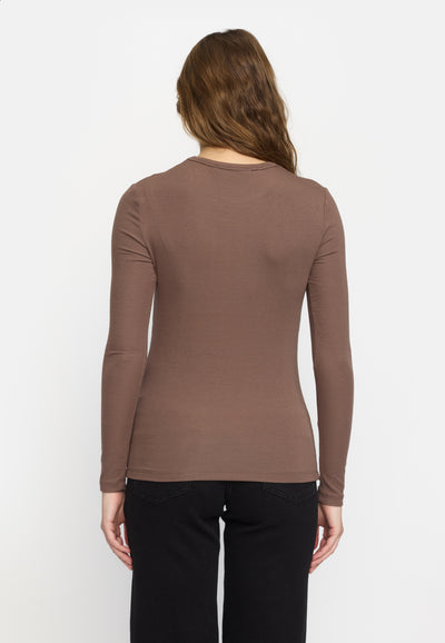 Soft Rebels SRFenja O-neck Top Tops & t-shirts 153 Coffee quartz