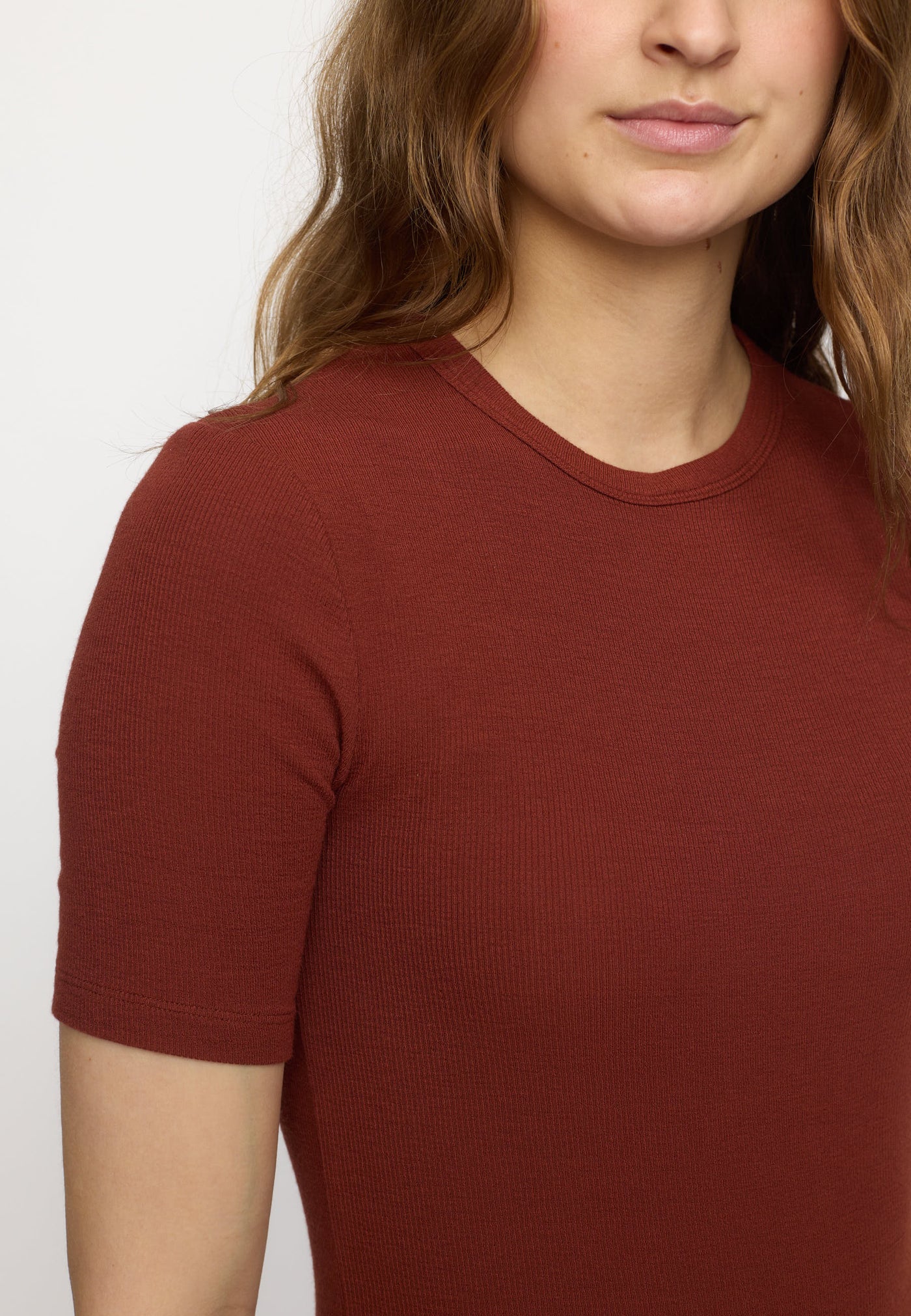 Soft Rebels SRFenja SS Top Tops & t-shirts 870 Brandy Brown