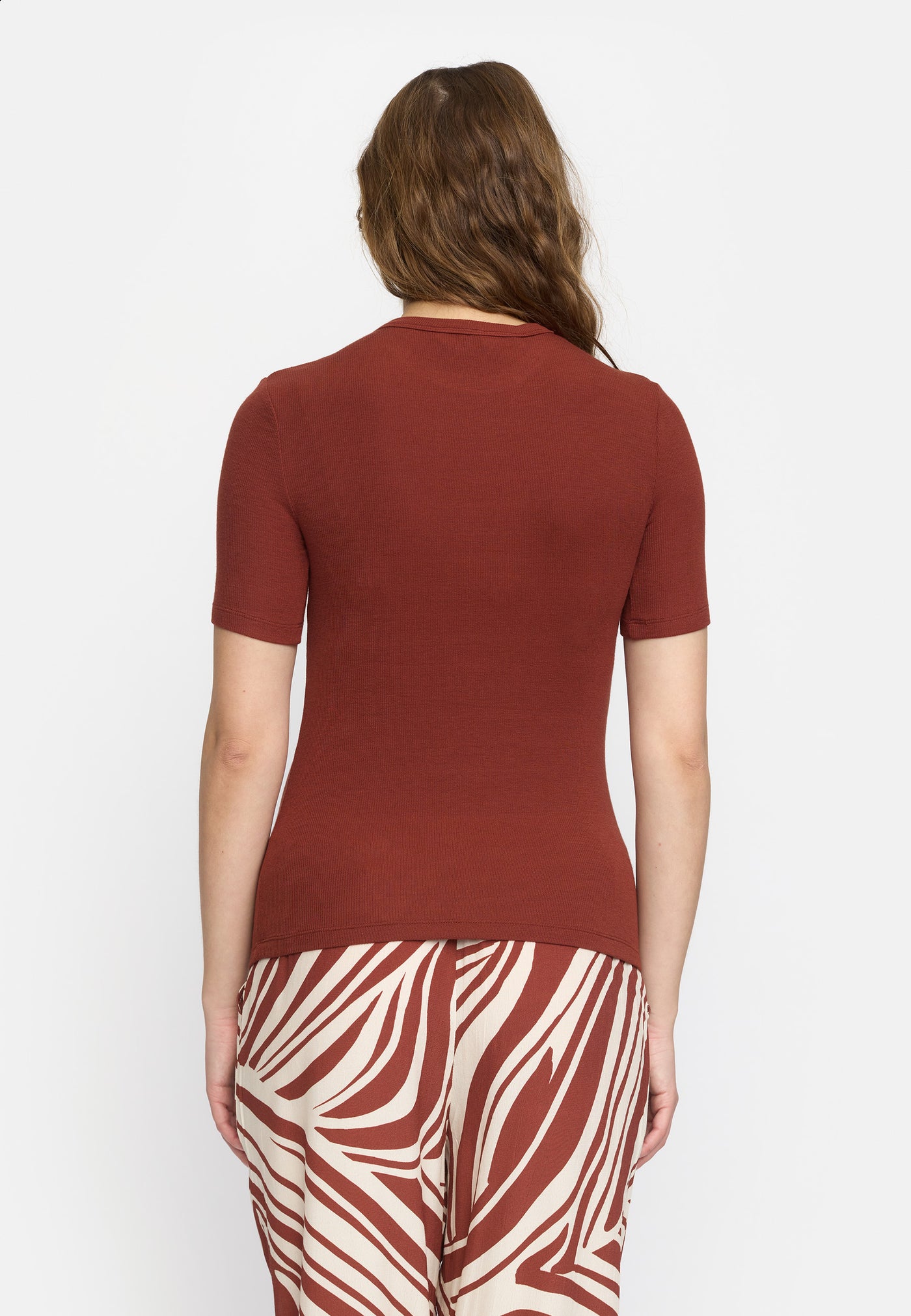 Soft Rebels SRFenja SS Top Tops & t-shirts 870 Brandy Brown