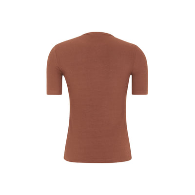 Soft Rebels SRFenja SS Top Tops & t-shirts 870 Brandy Brown