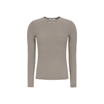 Soft Rebels SRFenja Stripe O-neck Top Tops & t-shirts 153 Coffee quartz