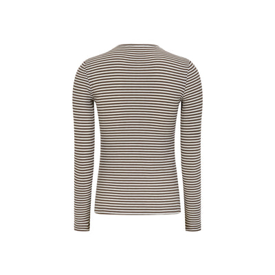 Soft Rebels SRFenja Stripe O-neck Top Tops & t-shirts 153 Coffee quartz