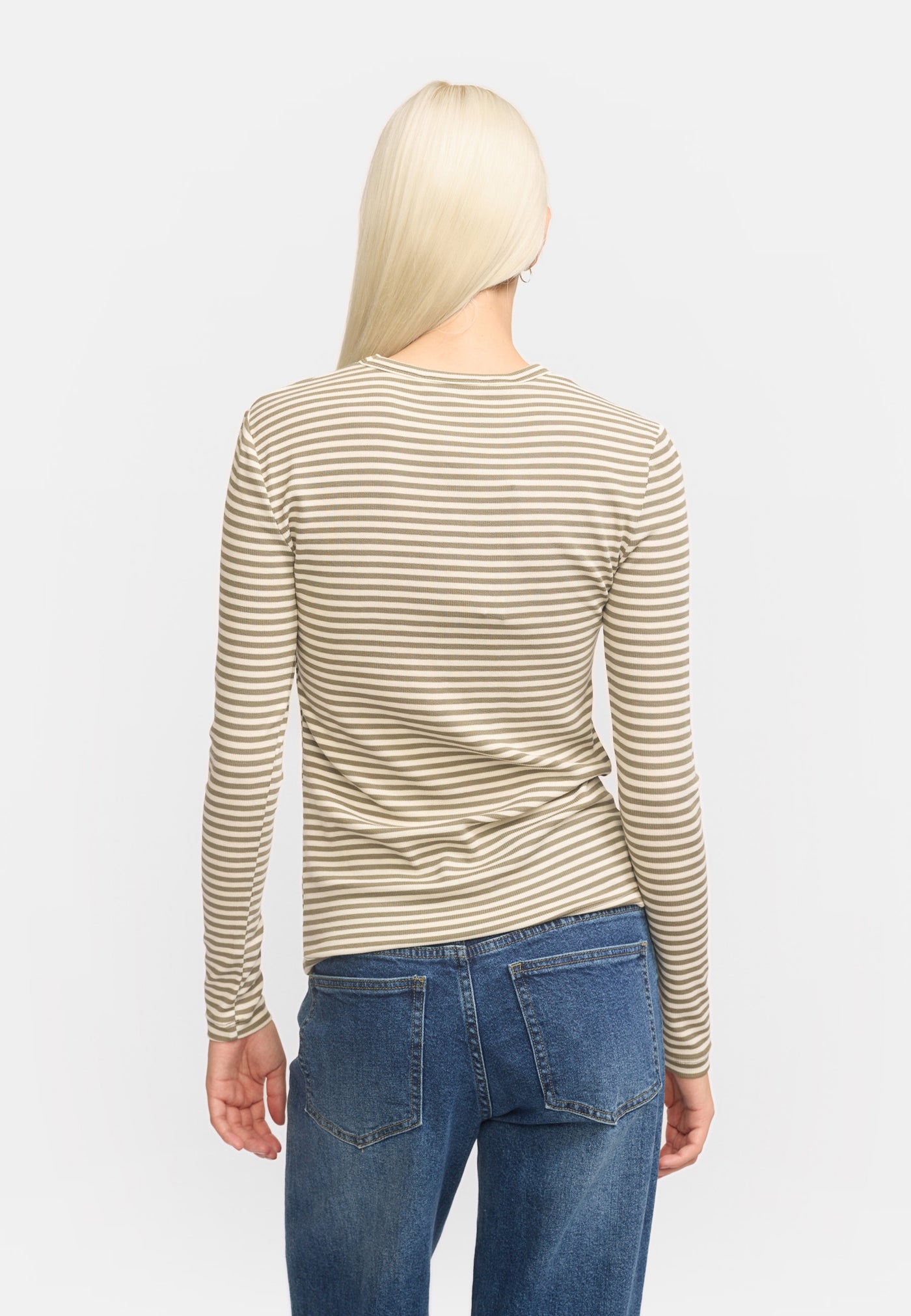 Soft Rebels SRFenja Stripe O-neck Top Tops & t-shirts 297 Vetiver