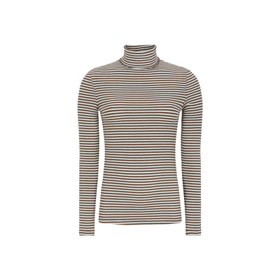 Soft Rebels SRFenja Stripe Rollneck Top Tops & t-shirts 153 Coffee quartz