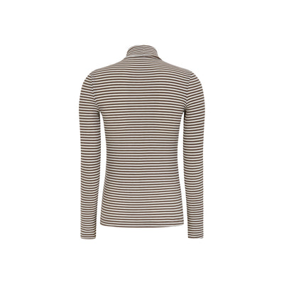 Soft Rebels SRFenja Stripe Rollneck Top Tops & t-shirts 153 Coffee quartz
