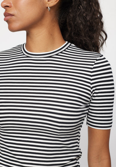 Soft Rebels SRFenja Stripe SS Top Tops & t-shirts 001 Black
