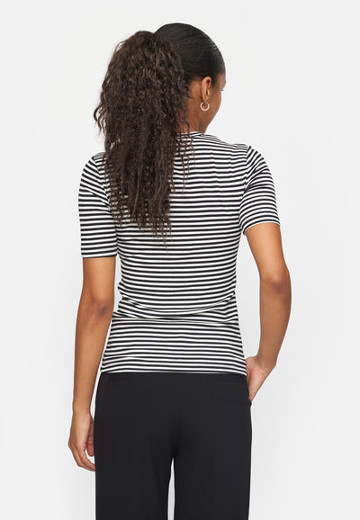 Soft Rebels SRFenja Stripe SS Top Tops & t-shirts 001 Black