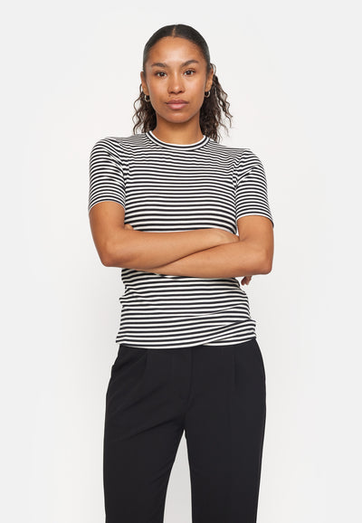 Soft Rebels SRFenja Stripe SS Top Tops & t-shirts 001 Black