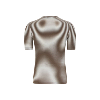 Soft Rebels SRFenja Stripe SS Top Tops & t-shirts 153 Coffee quartz