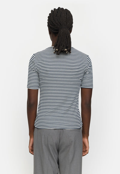 Soft Rebels SRFenja Stripe SS Top Tops & t-shirts 235 Total Eclipse
