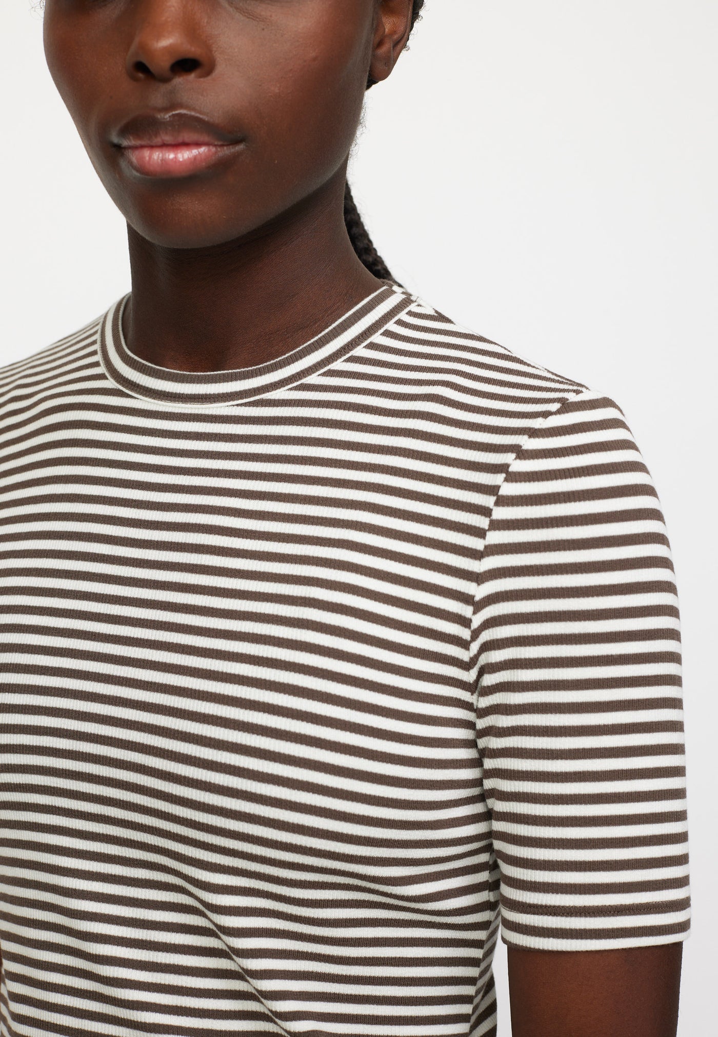 Soft Rebels SRFenja Stripe SS Top Tops & t-shirts 259 Morel