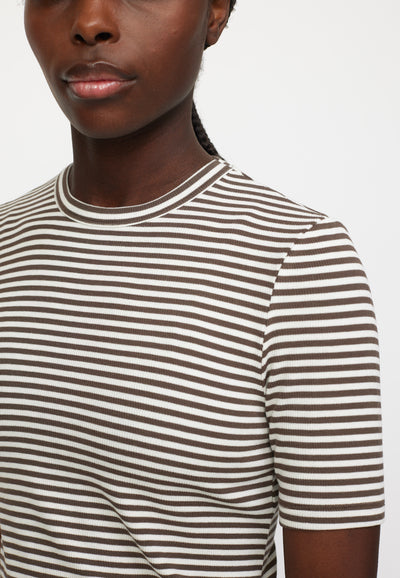 Soft Rebels SRFenja Stripe SS Top Tops & t-shirts 259 Morel