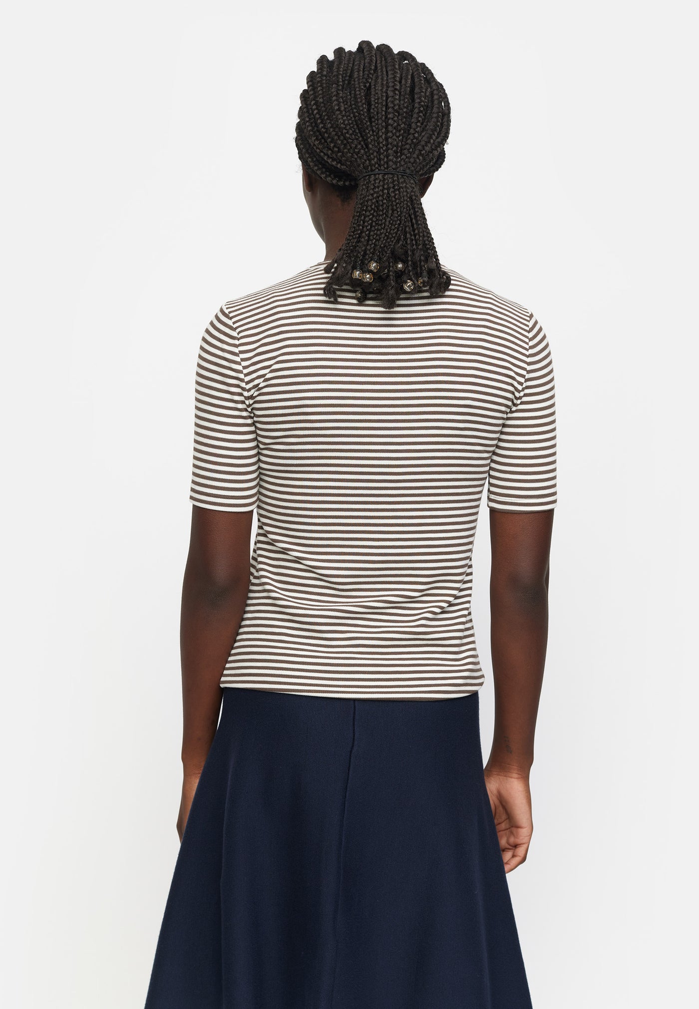 Soft Rebels SRFenja Stripe SS Top Tops & t-shirts 259 Morel