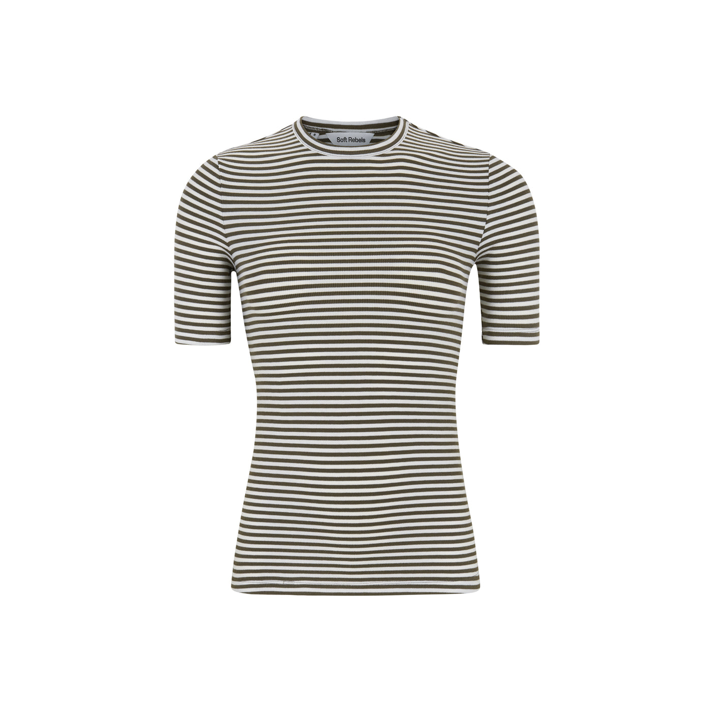 Soft Rebels SRFenja Stripe SS Top Tops & t-shirts 259 Morel