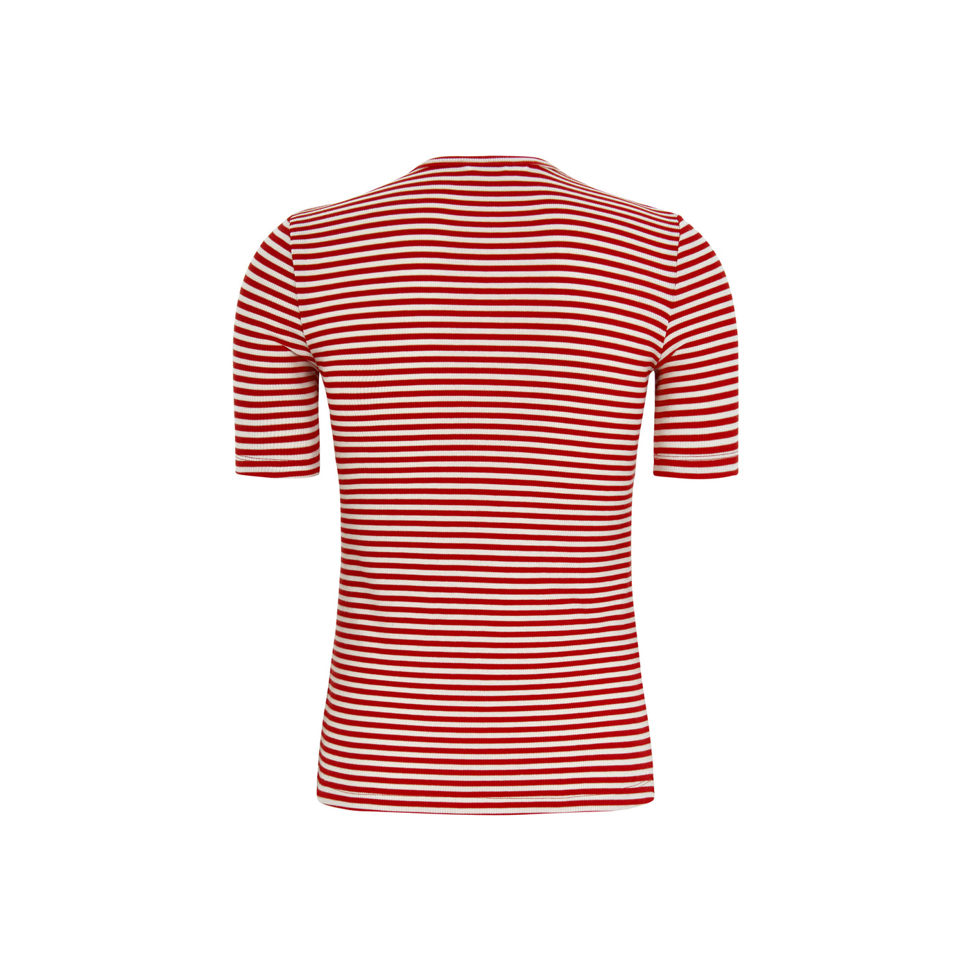 Soft Rebels SRFenja Stripe SS Top Tops & t-shirts 272 Arctic Wolf / Racing Red stripes