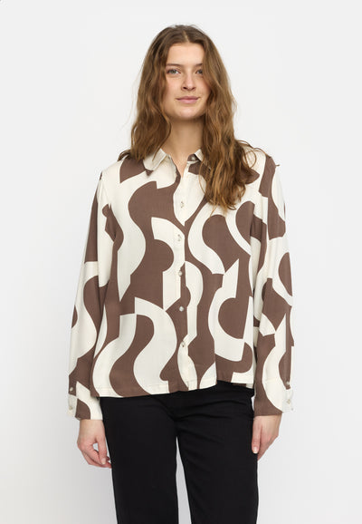 Soft Rebels SRFiona Shirt Shirts & Blouse 741 Earthy Artscape