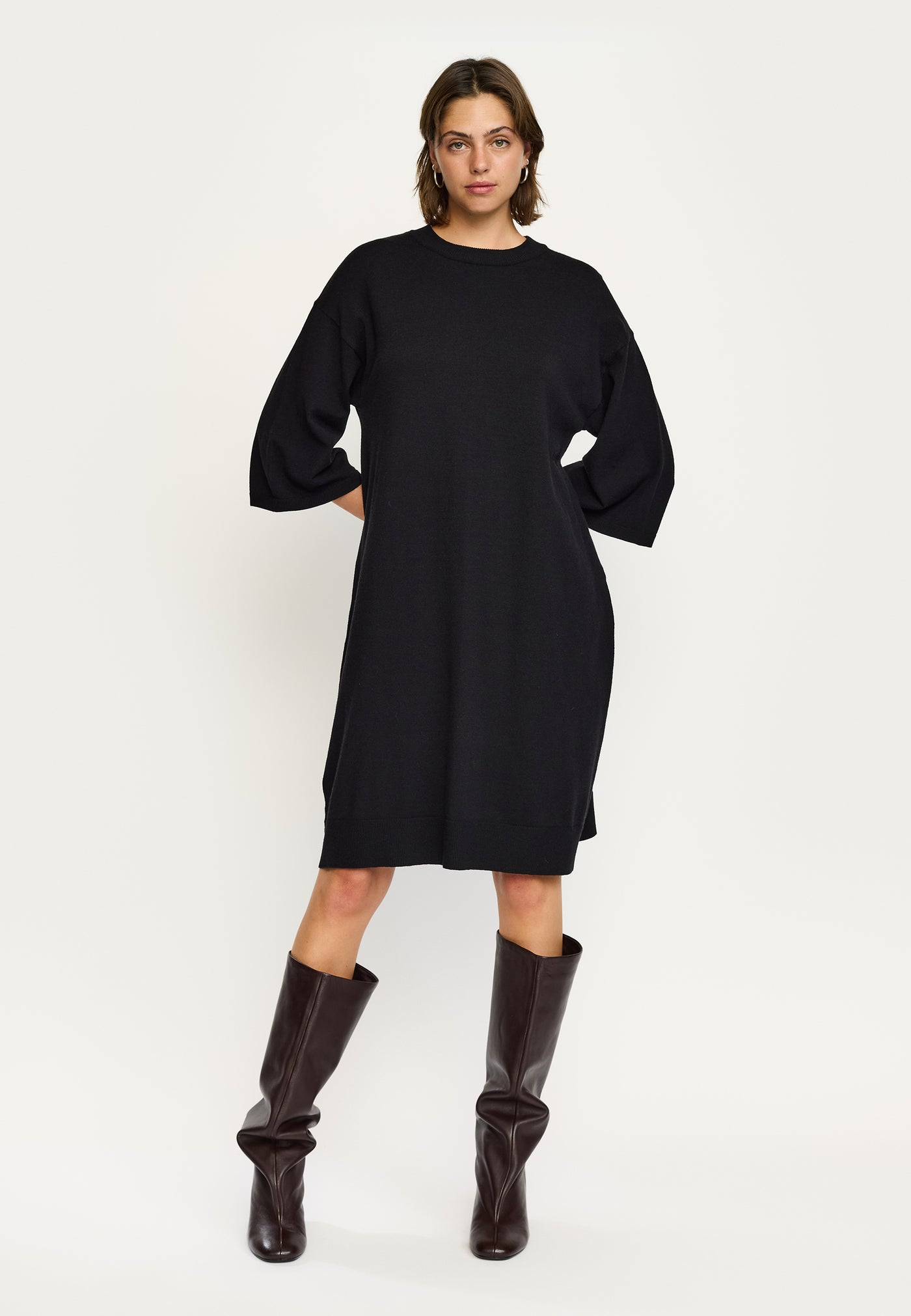 Soft Rebels SRFlora Dress Knit Dresses & jumpsuits 001 Black