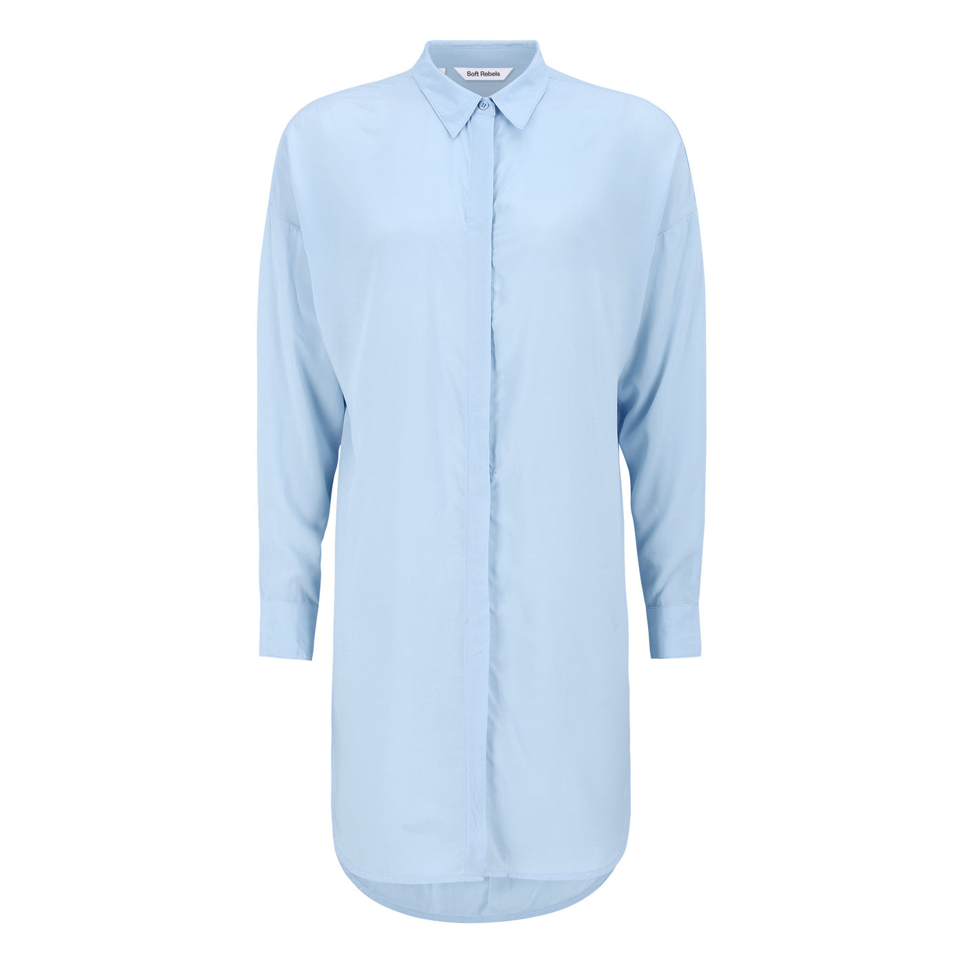 Soft Rebels SRFreedom Long shirt Shirts & Blouse 241 Cashmere Blue
