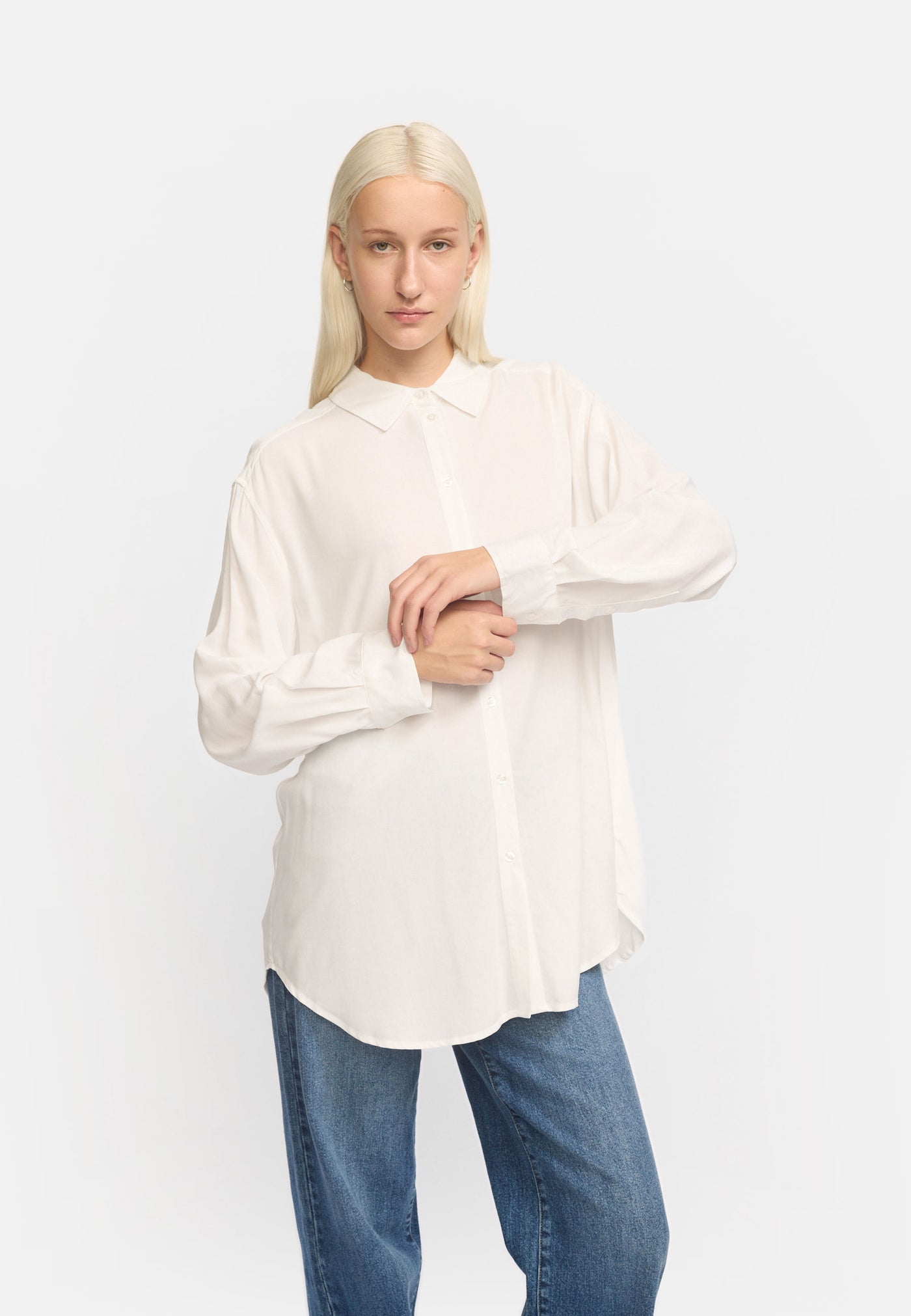 Soft Rebels SRFreedom Loose Shirt Shirts & Blouse 002 Snow White