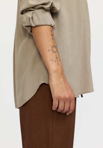 Soft Rebels SRFreedom Loose Shirt Shirts & Blouse 884 Greige