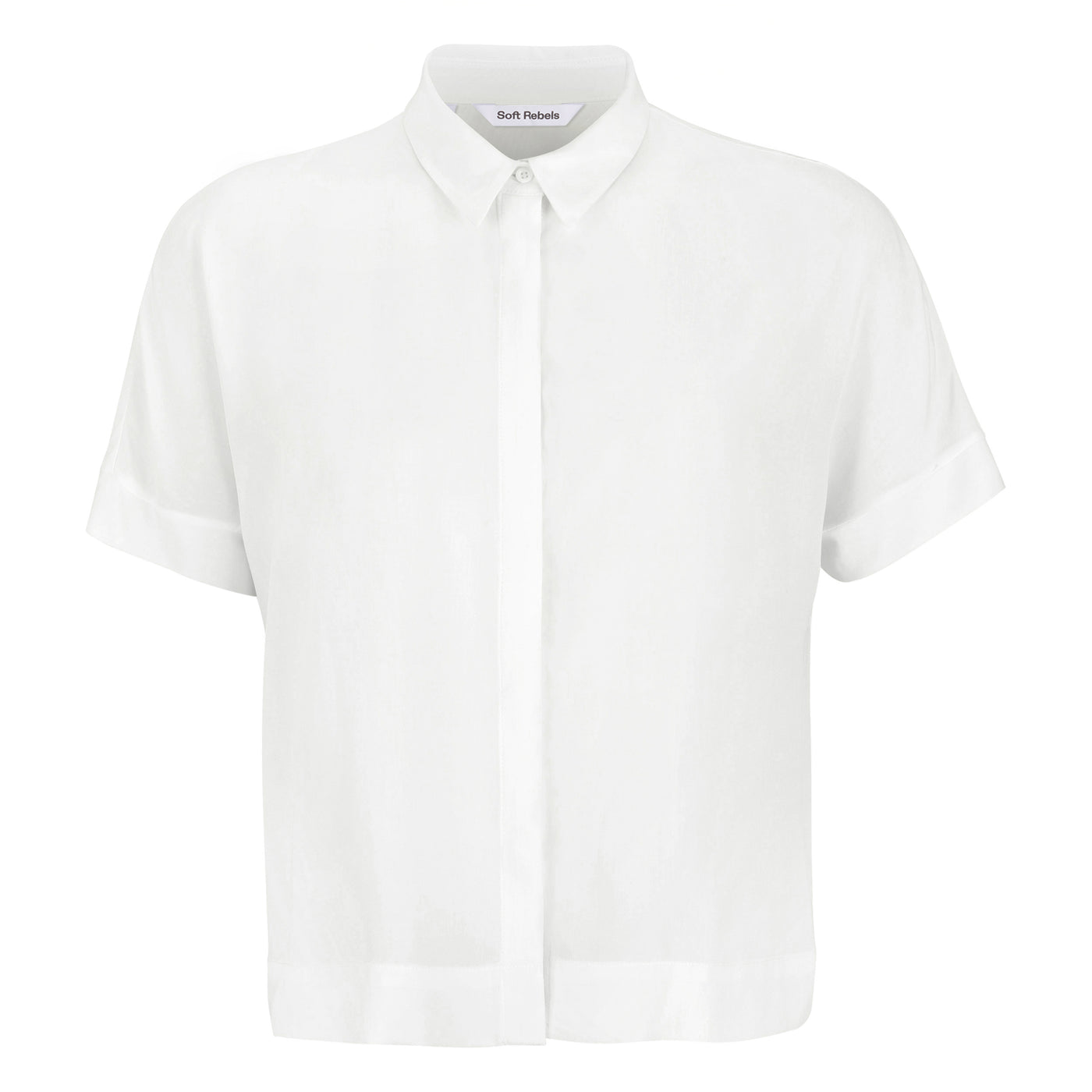 Soft Rebels SRFreedom SS Shirt Shirts & Blouse 002 Snow White