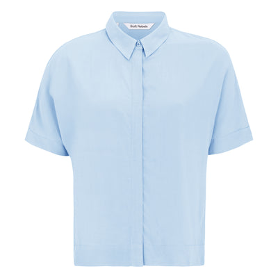Soft Rebels SRFreedom SS Shirt Shirts & Blouse 241 Cashmere Blue