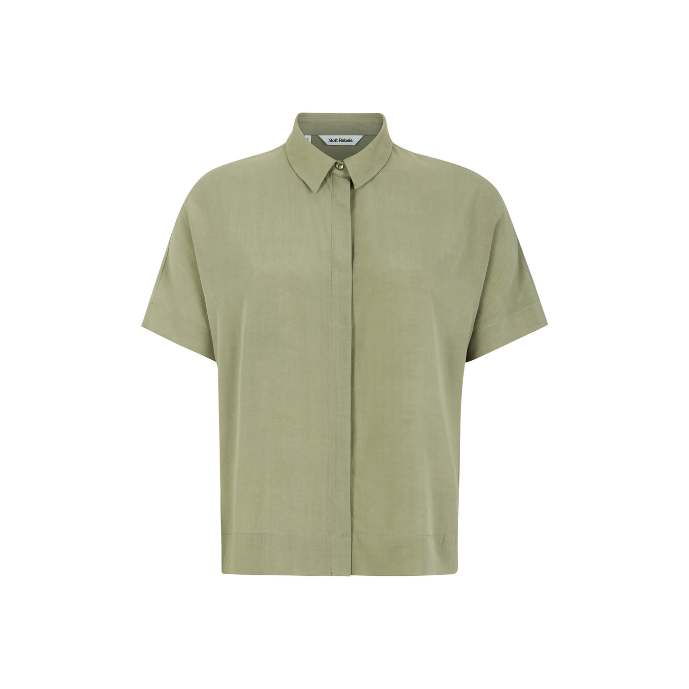 Soft Rebels SRFreedom SS Shirt Shirts & Blouse 673 Silver sage