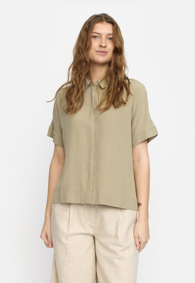 Soft Rebels SRFreedom SS Shirt Shirts & Blouse 673 Silver sage