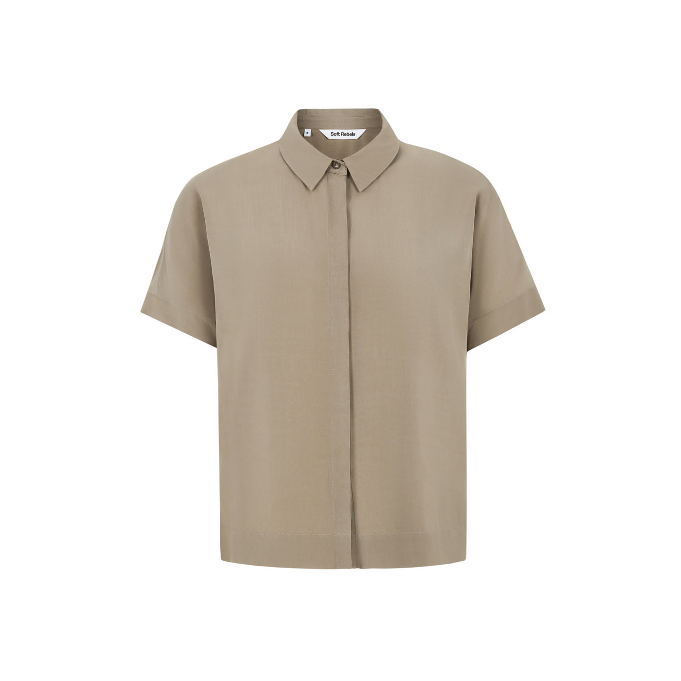 Soft Rebels SRFreedom SS Shirt Shirts & Blouse 884 Greige