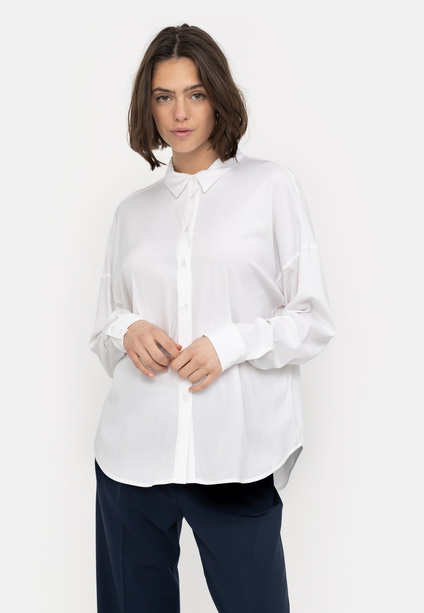 Soft Rebels SRFreedom Wide Shirt Shirts & Blouse 002 Snow White