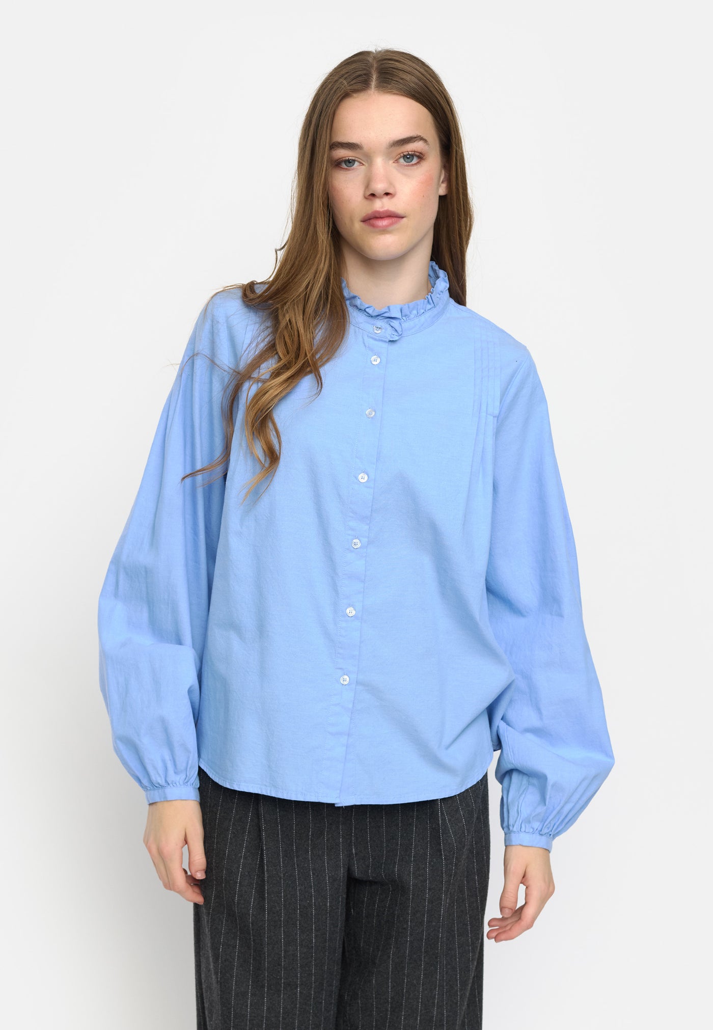 Soft Rebels SRGabi O-neck Shirt Shirts & Blouse 273 Azurine