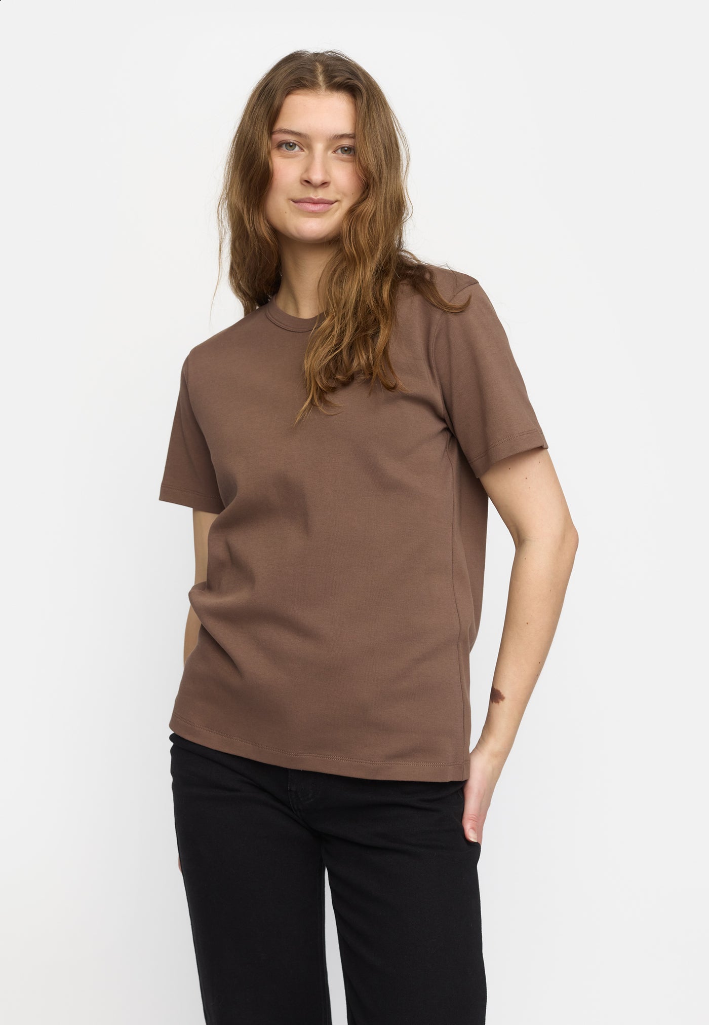 Soft Rebels SRHella T-shirt GOTS Tops & t-shirts 153 Coffee quartz