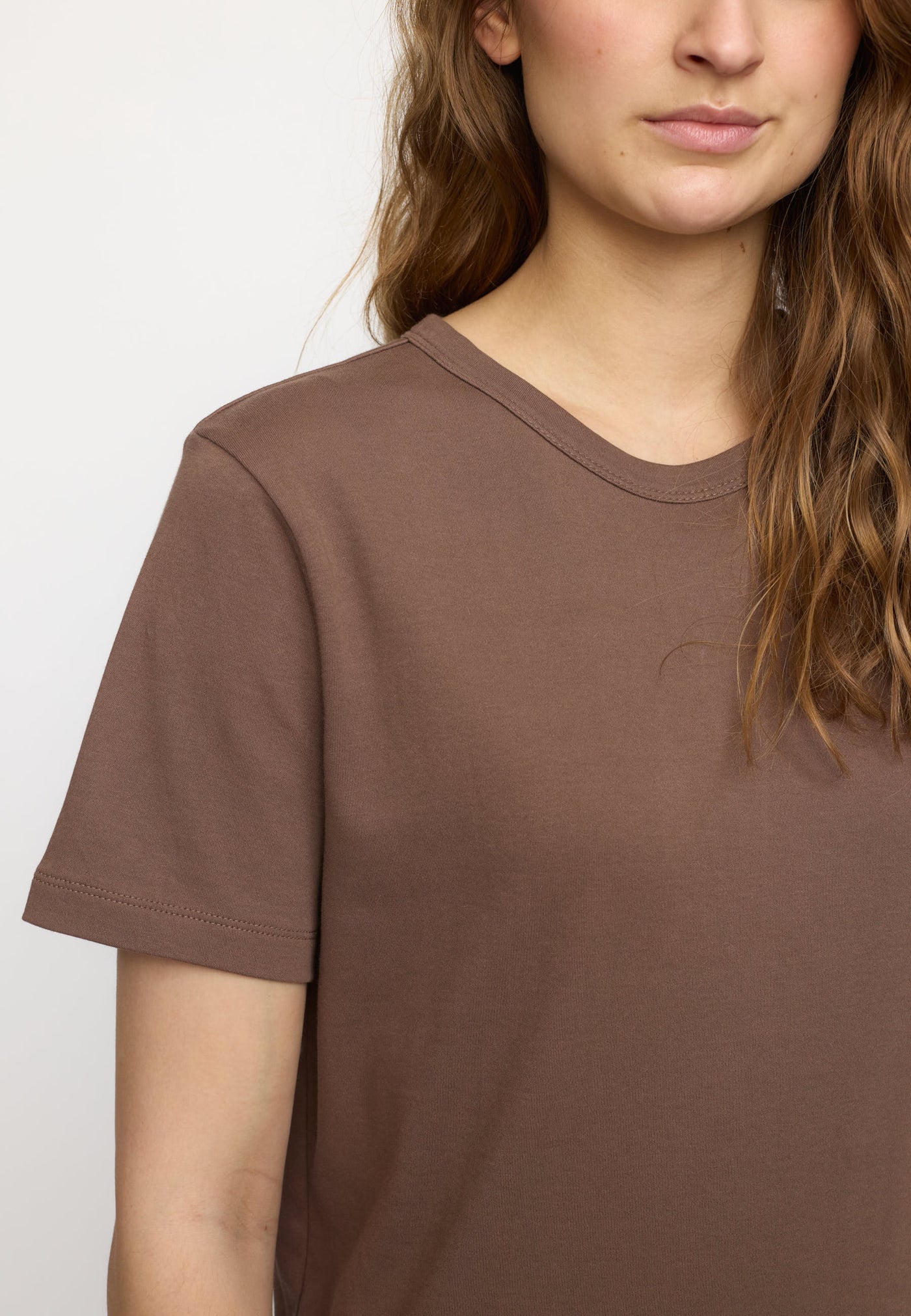 Soft Rebels SRHella T-shirt GOTS Tops & t-shirts 153 Coffee quartz