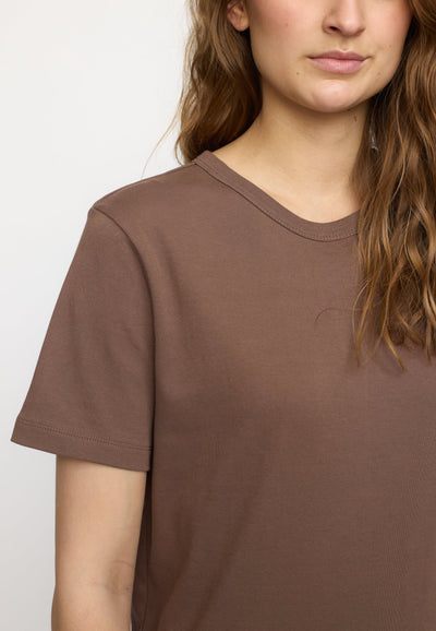 Soft Rebels SRHella T-shirt GOTS Tops & t-shirts 153 Coffee quartz