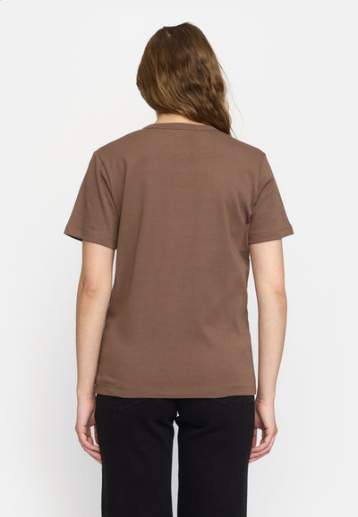 Soft Rebels SRHella T-shirt GOTS Tops & t-shirts 153 Coffee quartz